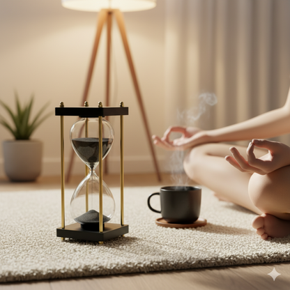 TimelessFlow™ Hourglass Showpiece