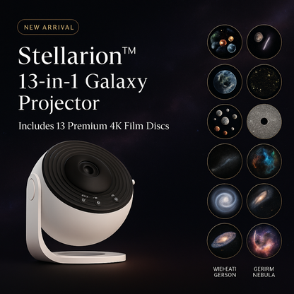 4K Galaxy Projector Bluetooth Speaker, 360° Rotation