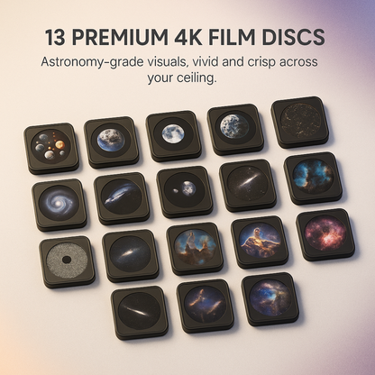 4K Galaxy Projector Bluetooth Speaker, 360° Rotation
