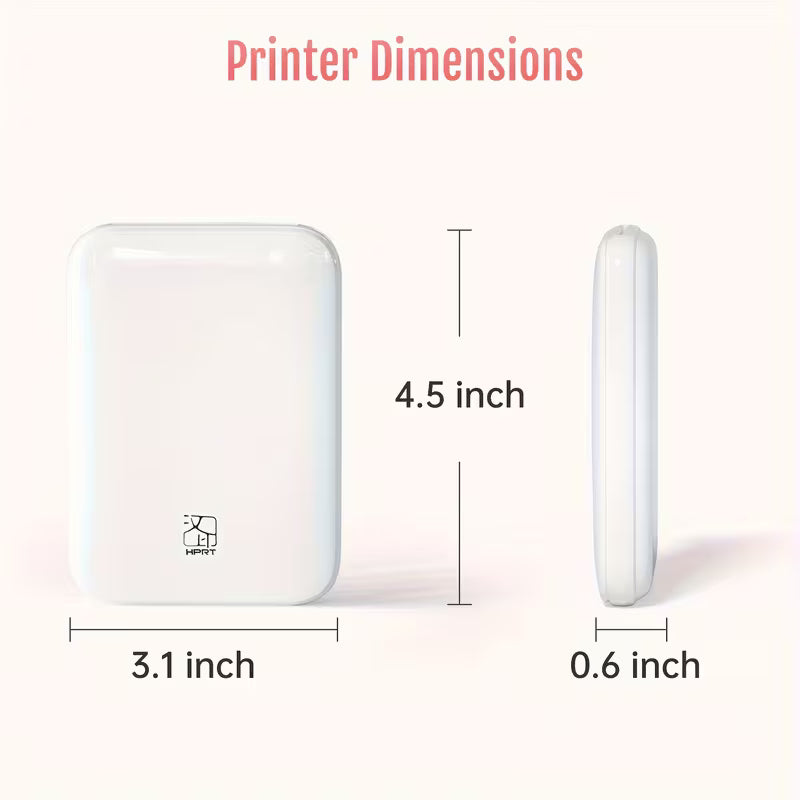 PP03 Color Mini Photo Printer | MT53 Pocket Photo Color Printer