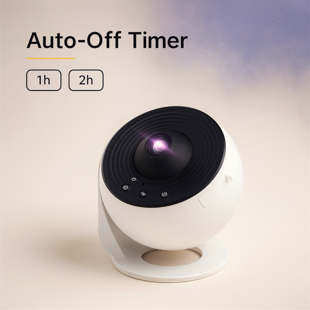 4K Galaxy Projector Bluetooth Speaker, 360° Rotation