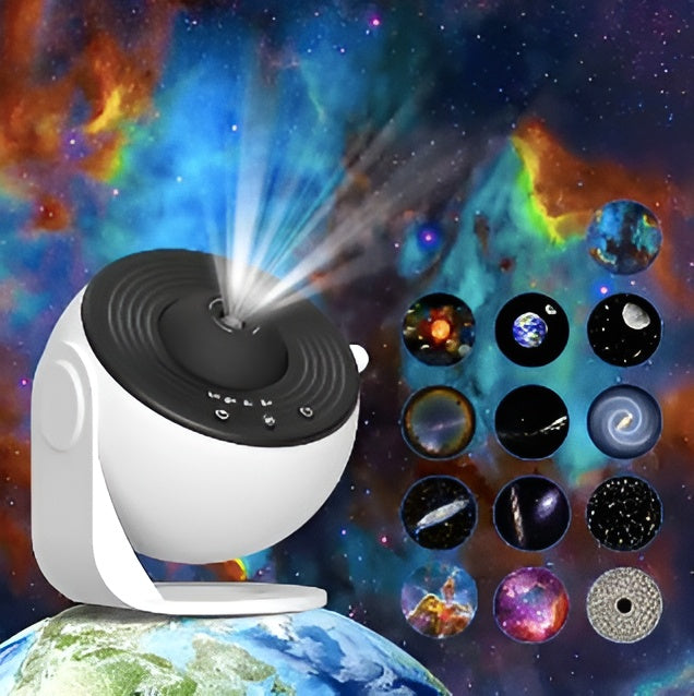 4K Galaxy Projector Bluetooth Speaker, 360° Rotation