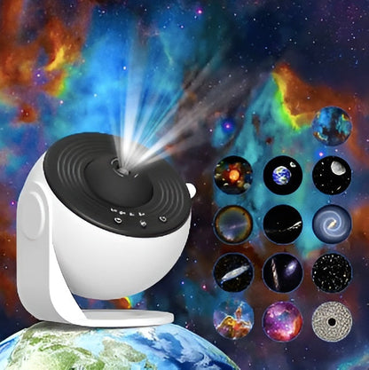 4K Galaxy Projector Bluetooth Speaker, 360° Rotation
