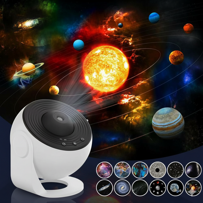 4K Galaxy Projector Bluetooth Speaker, 360° Rotation