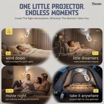 Mini Galaxy Projector Night Light — 24-Scene Starry Sky LED Lamp