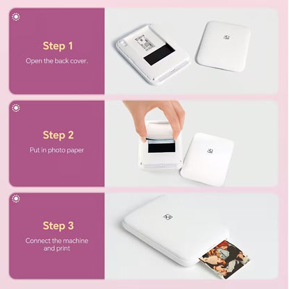 PP03 Color Mini Photo Printer | MT53 Pocket Photo Color Printer