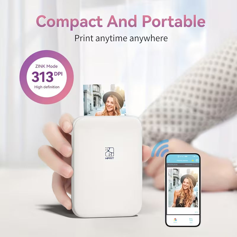PP03 Color Mini Photo Printer | MT53 Pocket Photo Color Printer
