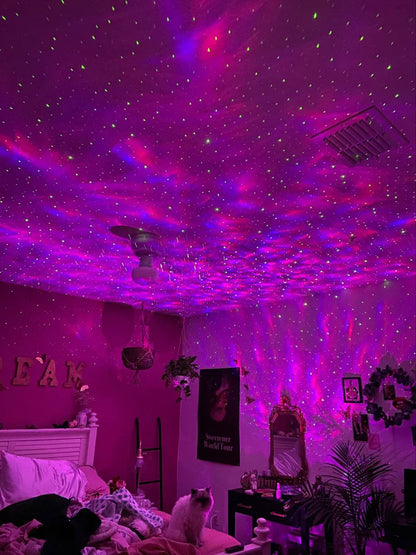 4K Galaxy Projector Bluetooth Speaker, 360° Rotation