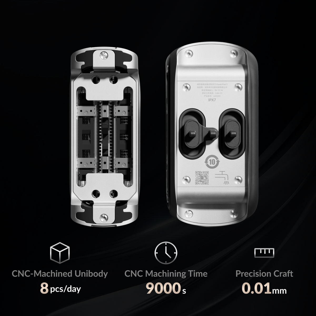 Laifen P3 Pro 3-Blade Electric Shaver with Linear Motor