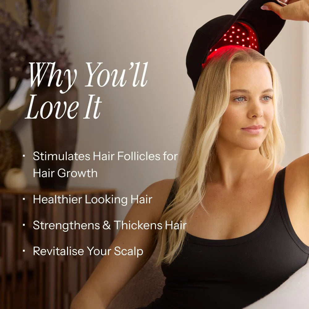 Bareglow Red Light Therapy Cap Clinically Proven | Support Hair Regrowth